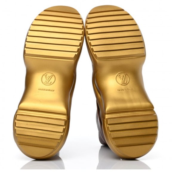 LOUIS VUITTON Calfskin LV Archlight Ankle Boots 37 Cognac Brown - Picture 4 of 4